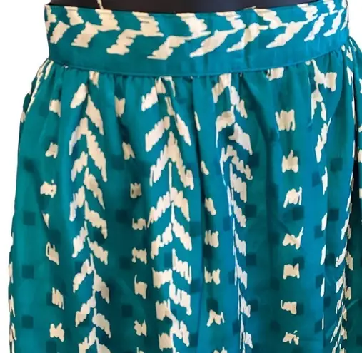 Jonathan Martin  Vintage Teal Pleated Full Skirt