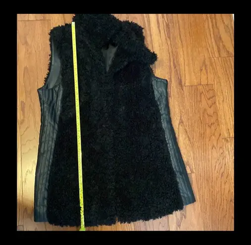 Marc New York Jackets & Coats Faux Fur Vegan Leather Vest- size large