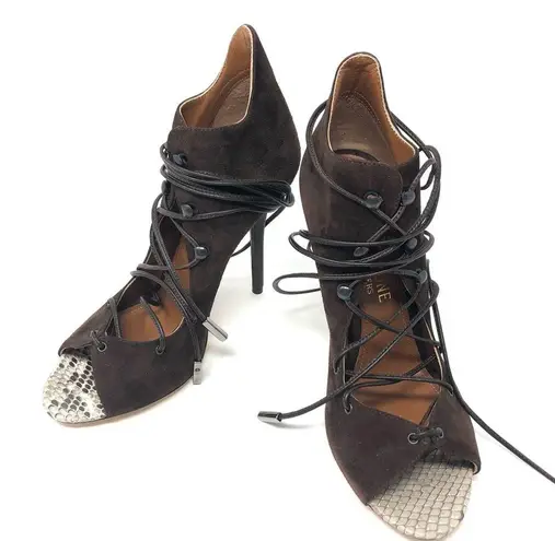 Malone Souliers suede strappy Heels, size 37