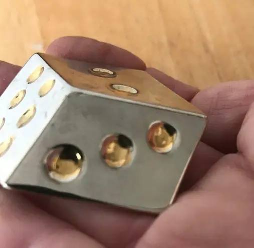 Dice Pendant Pin Earrings Set Retro Slots Poker