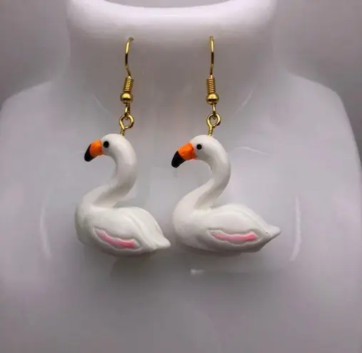 Flamingo Swan Earrings