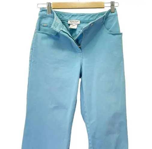 St. John Sport Vintage Y2K Robins Egg Blue High Rise Straight Leg Jeans Size 2