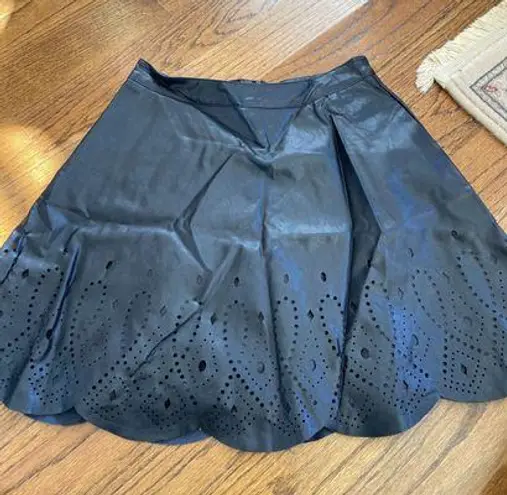 Ellison Leather Skater Skirt