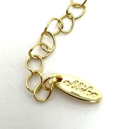 Ettika gold tone Chloe tassel layered necklace with CZ, NWOT