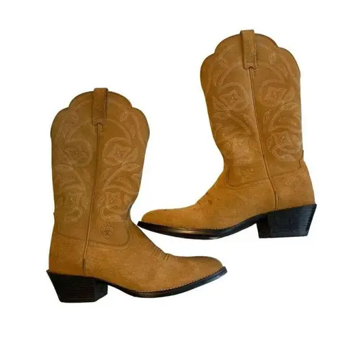 Ariat  leather cowgirl western boots tan women's size 7 B Style 15713