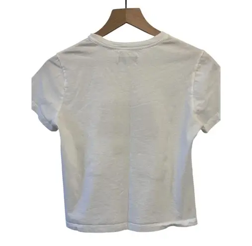 Opening Ceremony Logo Cropped white T-shirt XS Authentic