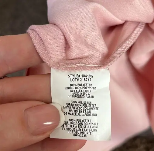 Camille La Vie flowered one shoulder gown