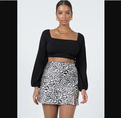 Princess Polly Yates Cheetah Leopard Print Satin Mini Skirt 2 - Image 7