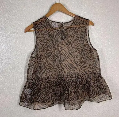 Cami NYC Amira Jungle Print Crepe Silk Top