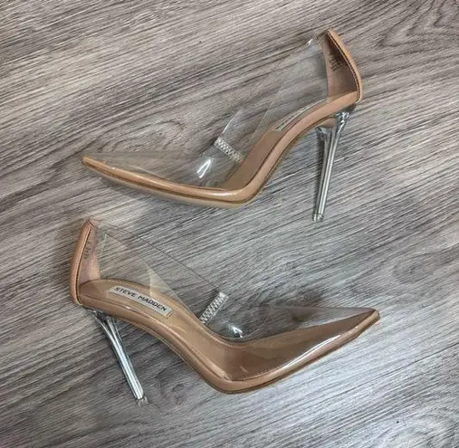 Steve Madden Women’s Clear stiletto heels size 6