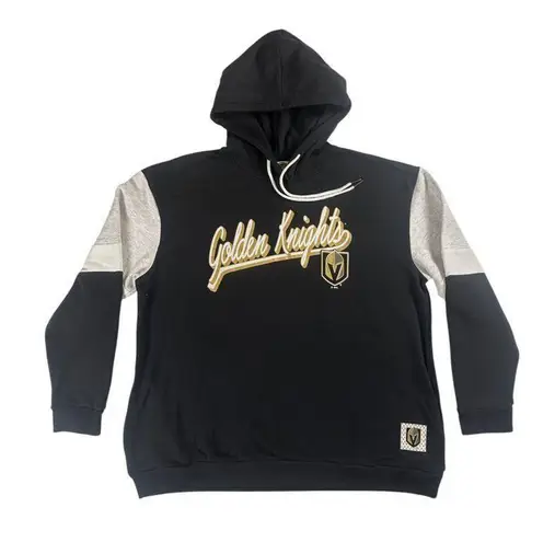 NHL Vegas Golden Knights Women's Fleece Hooded Sweatshirt in Black, Medium Black