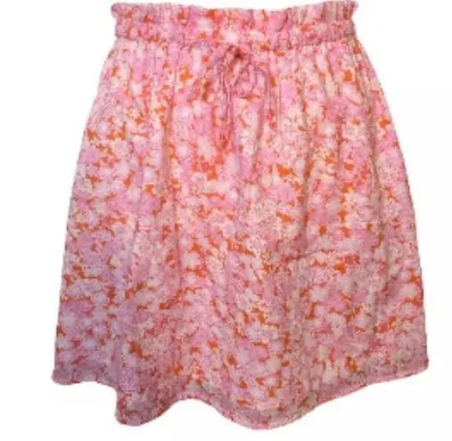 Abound NWT  by Nordstrom Women's Pink Floral Drawstring Mini Skirt - 4X