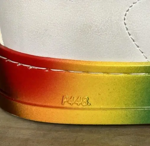 P448 Jack Pride Capsule Sneaker Size 37 White Rainbow