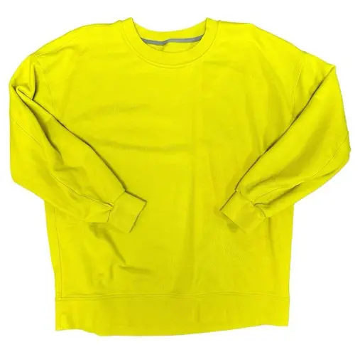 Lululemon Perfectly Oversized Crew Crewneck Pullover Sweatshirt Yellow