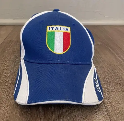 Italia Blue Baseball Hat Ball Cap Adjustable Italy Flag 58