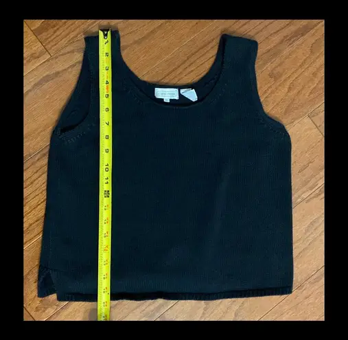 Jeanne pierre Black Sweater tank top - Size Medium