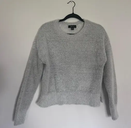 BCX Grey Fuzzy Sweater