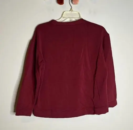 Orvis 🌺  burgundy fleece pullover sweatshirt