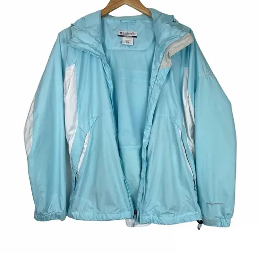 Columbia  Blue Omni Shield Zip Wind Rain Jacket - Image 2