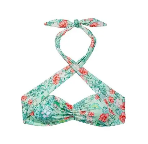 Victoria's Secret NEW Size M Medium Green  VS Butterfly Floral Bikini 2 Piece Set