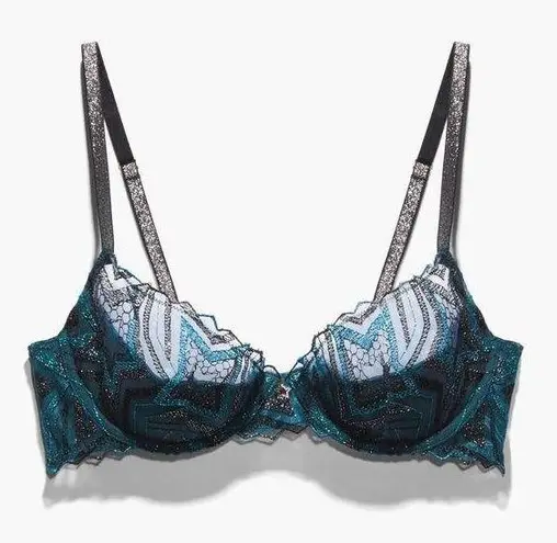 Savagexfenty NWT Savage x Fenty ‘Shining Star’ embroidered plunge bra, size 36D