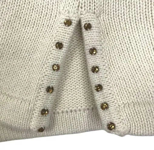 STORYBOOK KNITS VTG Embroidery Cardigan S Retro Western Beaded Oversize Boho Y2K