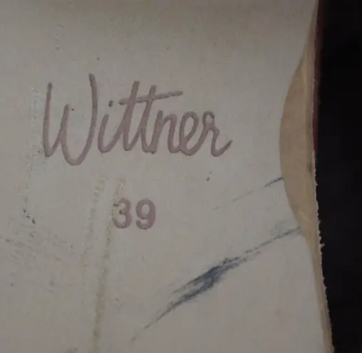 Wittner Suede Derby Ladies' Shoes Size 39 Red