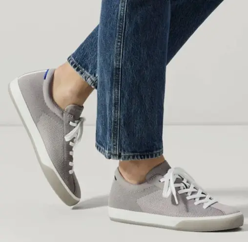 Rothy's The Lace Up Sneaker in Grey Size 6 Gray