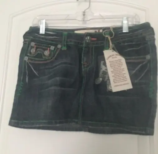 Laguna Beach Jean Santa Monica Beach Mini Skirt Women's Size 28 Blue