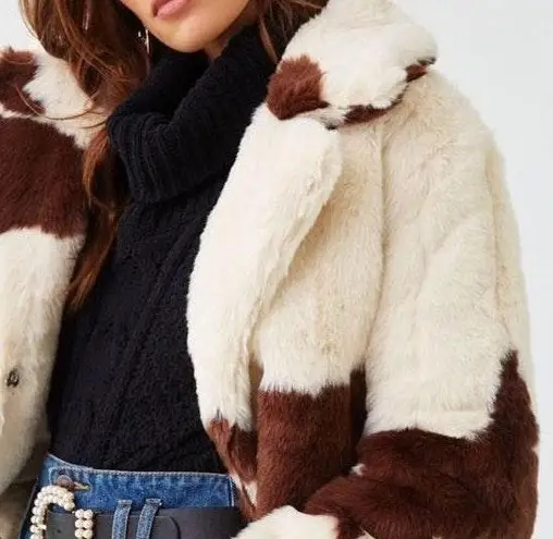 Cow print jacket forever 21 2025