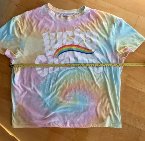 LUCKY CHARMS Oversized Tie Dye Tee, Multi Colored, Size L Multiple Size L