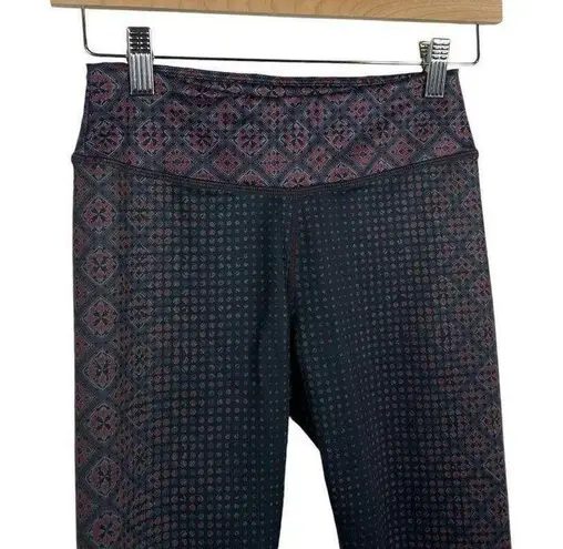 prAna NWOT Roxanne Printed Leggings in Grey/Purple Multi Size S