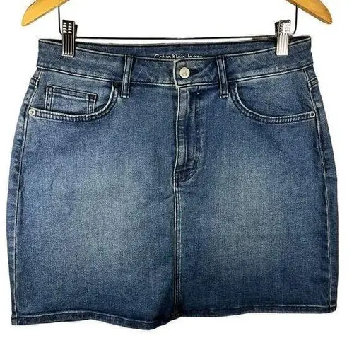 Calvin Klein  Denim Mini Skirt Size 10