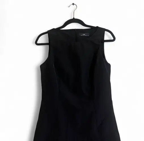 Cue. Dress Sz 8 Elegant Black Sleeveless Work/Office Wear Pleated Drop Waist