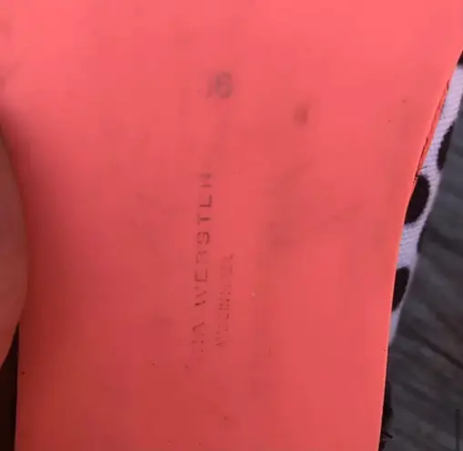 SOPHIA WEBSTER Black White Coral polka dot stripe slip on espadrille flats sz 5