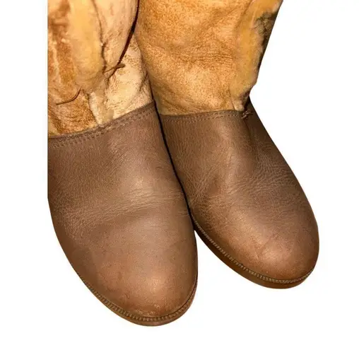 Hush Puppies Vintage Hush Puppy Full Shearling Apre' Winter Mid Calf Boots Women size 7.5