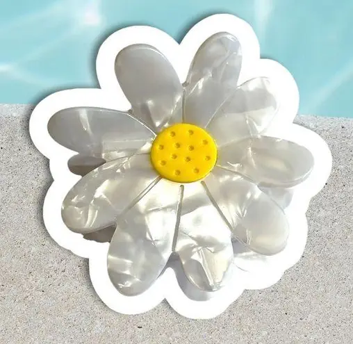 Daisy  Flower Resin Claw Clip | Eco-Friendly