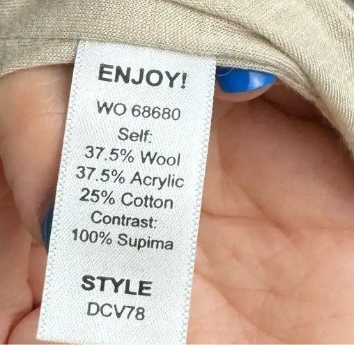 Michael Stars Womens Longline Sweater Vest Sz Medium Chevron Knit Open Front