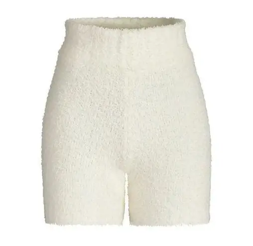 SKIMS  Cozy Fuzzy Knit Shorts in Bone Size S/M