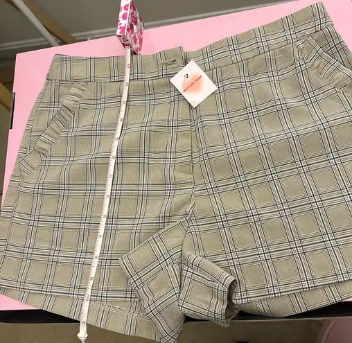 Plaid Tan Women's Shorts Size L