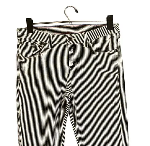 Jack Wills Jack Willis Black & White Striped Ankle Skinny Casual Denim Jeans Women Sz 28