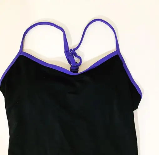 Jag One Piece Bathing Suit Black Blue 12