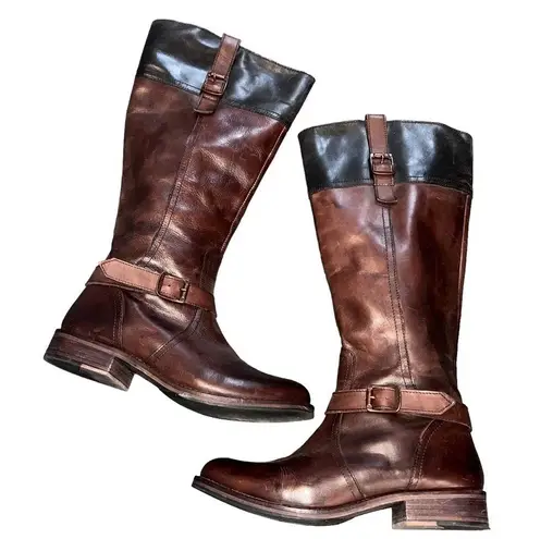 Wolverine  Brown & Black Leather Tall Riding Boots