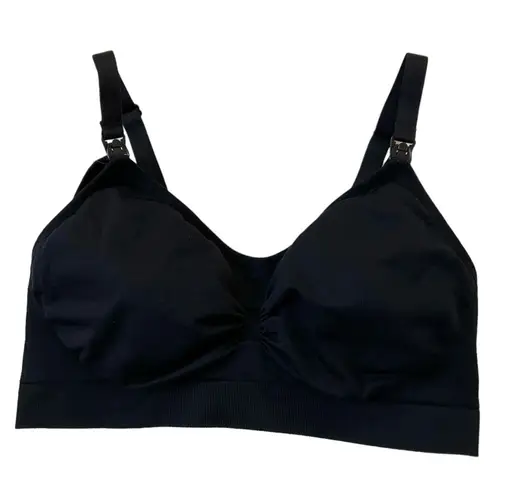 The Comfy Chyme Women Size XL Black Nursing Bra Stretch (10H-27)