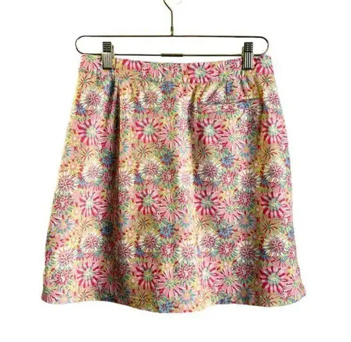 Peter Millar  Golf Skort Floral Women's S Pink Stretch Activewear Pickleball Gym