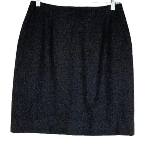 Ralph Lauren  Gray 100% Wool Academia Minimalist Straight Skirt NWOT Size 10