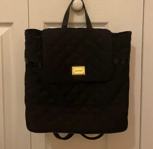 Calvin Klein Black Formal Small Back Pack thumbnail 1