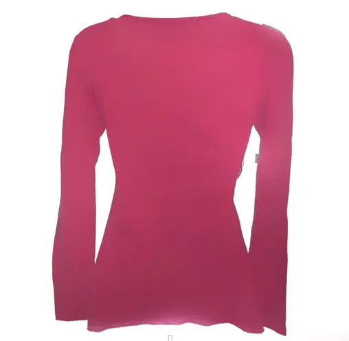 Anchor Blue Y2K Sequin Fleur de lis Long Sleeve Top Pink Small Fairy Grunge Punk