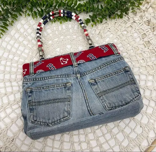 Boston Redsox Denim Y2K Mini Bag Vintage Early 2000s