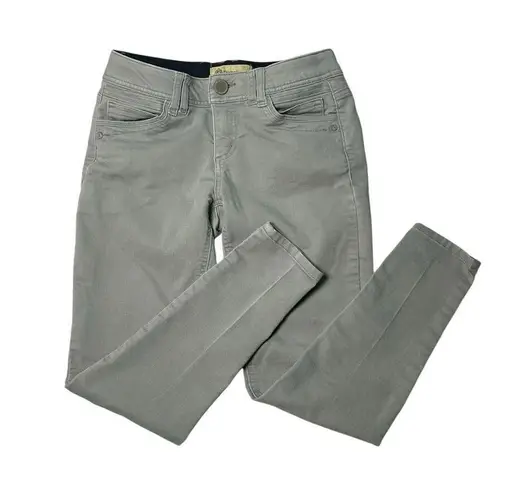 Democracy Women's Stretch Skinny Grey Zipper Fly Ankle Pants Size 4